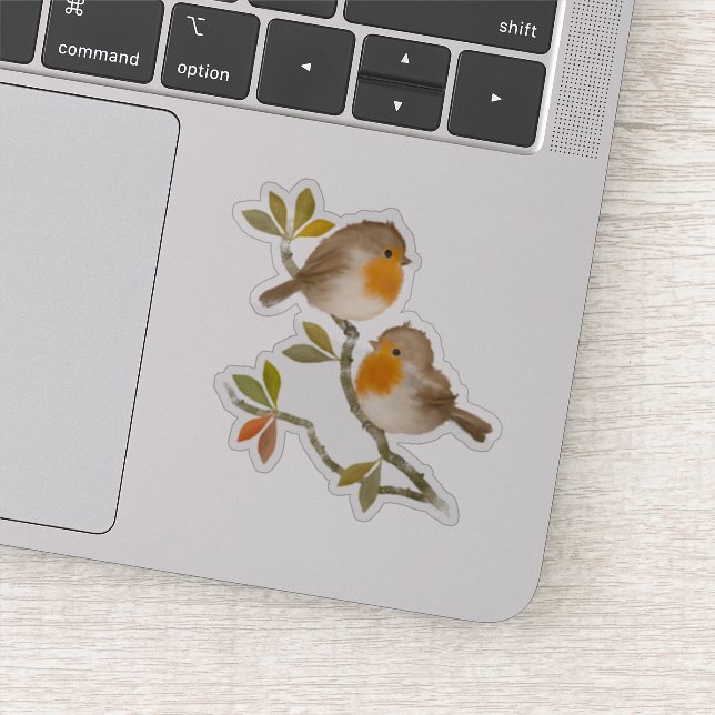 Robin Birds Personalizado-Cut Vinyl Pegatinas (Detalle)