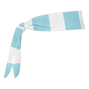Robin Egg Blue y White Striped de 42" de longitud