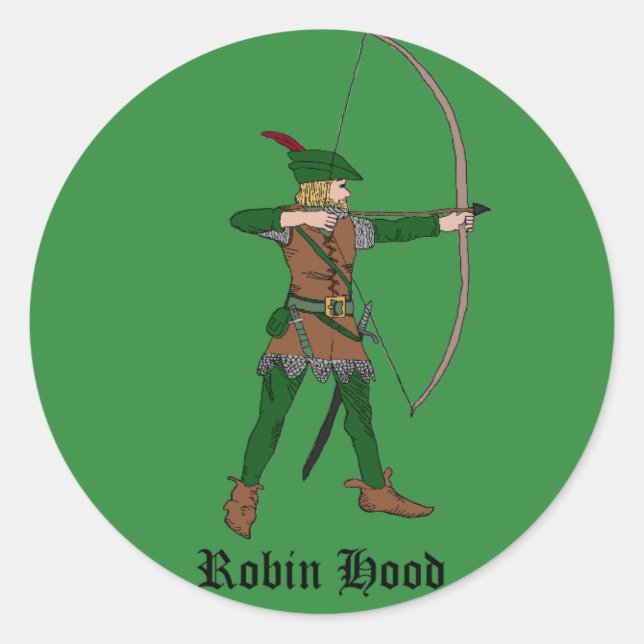 Robin Hood Pegatina (Anverso)