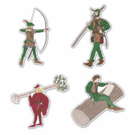 Robin Hood Pegatina 4-pack