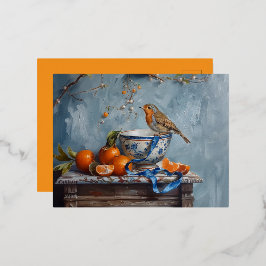 Robin - Postales de Relieve metalizado