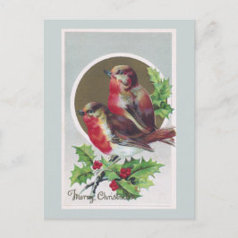 Robins ingleses y navidad holly vintage