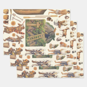 Robinson Crusoe, Juguetes de papel victoriano vint