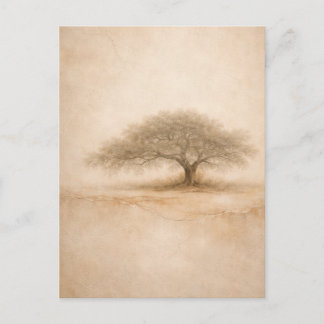 Roble Antiguo | Arte de Roble del Sur | Tarjeta Po