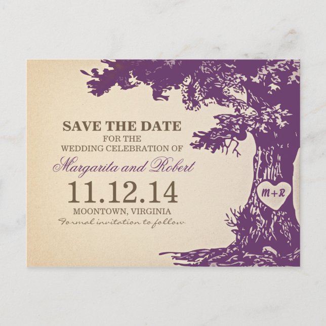 roble antiguo de ciruela guardar las postales de f (Anverso)