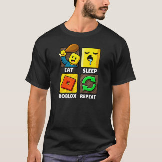 Roblox Come Duerme Repetir Camiseta Divertida Para