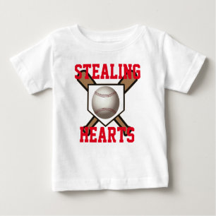 Robo de la camiseta del béisbol de los corazones