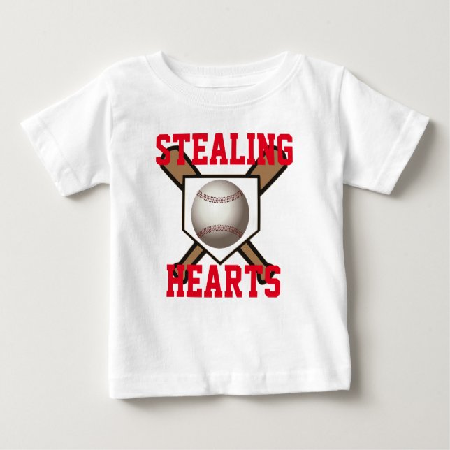 Robo de la camiseta del béisbol de los corazones (Anverso)