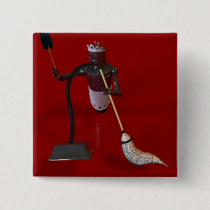 Robo limpia el botón 2