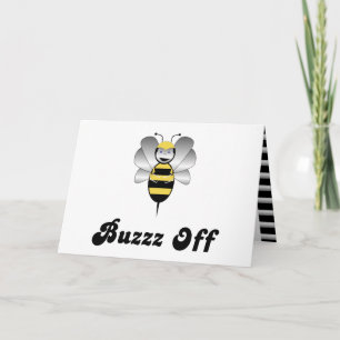 Robobee Bumble Bee Buzz tarjeta de felicitación