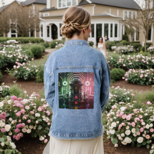Robot 1 mujer chaqueta de denim