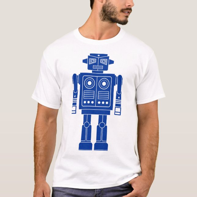 Robot 270620/010 - Camiseta azul y blanca de la ma (Anverso)