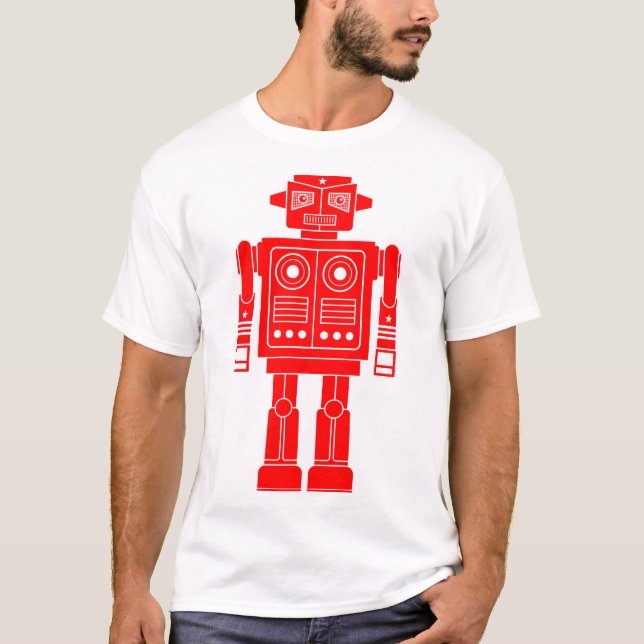 Robot 270620/010 - Camiseta roja y blanca (Anverso)