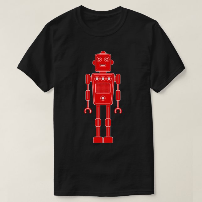 Robot 270620/011 - Camiseta roja y blanca (Diseño del anverso)