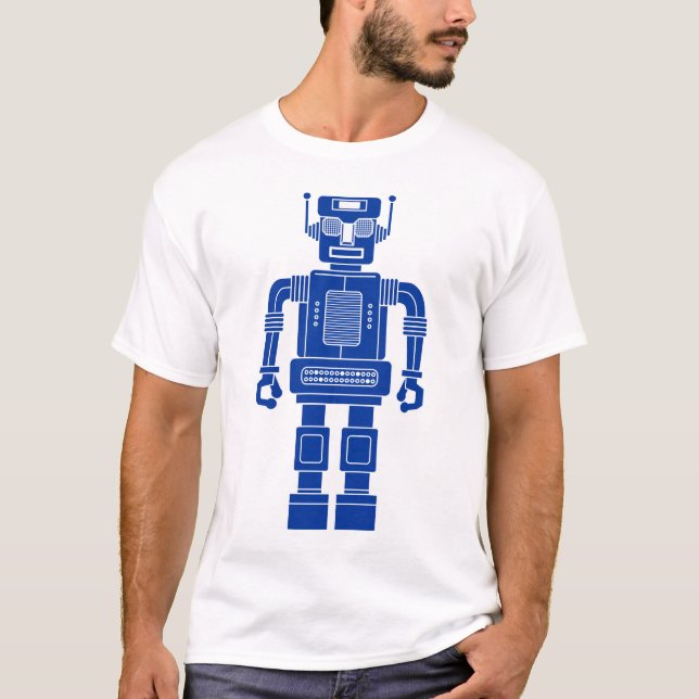 Robot 270620/04 - Camiseta azul y blanca de la mar (Anverso)