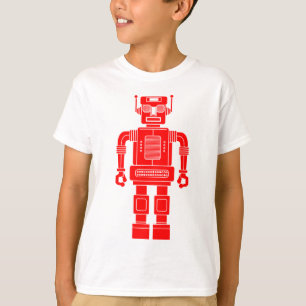 Robot 270620/04 - Camiseta roja y blanca