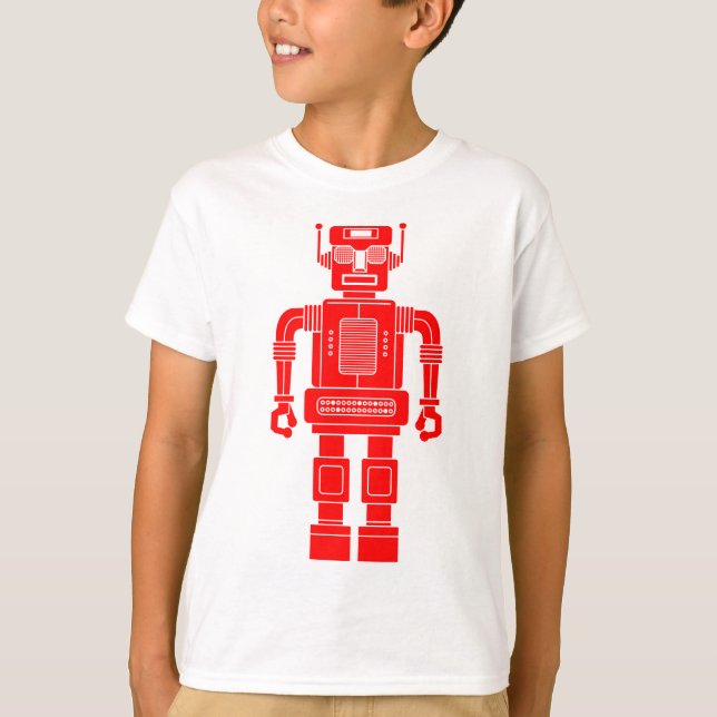 Robot 270620/04 - Camiseta roja y blanca (Anverso)