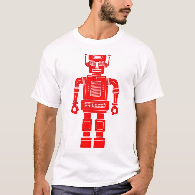 Robot 270620/04 - Camiseta roja y blanca (Anverso)