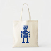 Robot 270620/06 - Bolsa de mano azul marino y blan