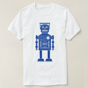 Robot 270620/06 - Camiseta azul y blanca de la mar