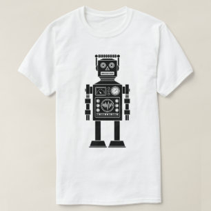 Robot 270620/06 - Camiseta blanca y negra