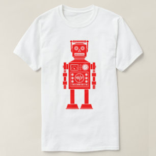 Robot 270620/06 - Camiseta roja y blanca