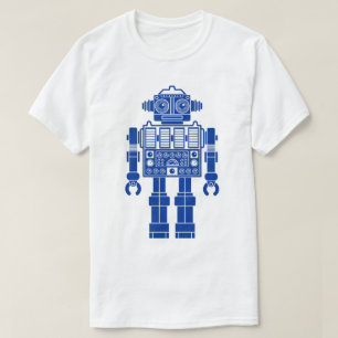 Robot 270620/08 - Camiseta azul y blanca de la mar