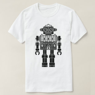 Robot 270620/08 - Camiseta blanca y negra