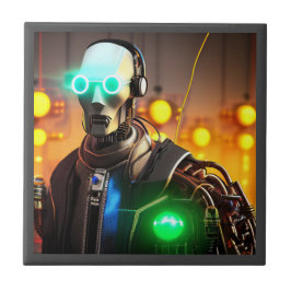 Robot 2 baldosas de cerámica pequeña