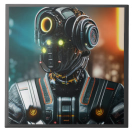 Robot 3 baldosa cerámica grande