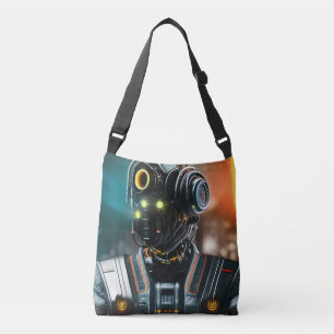 Robot 3 bolso de cuerpo cruzado