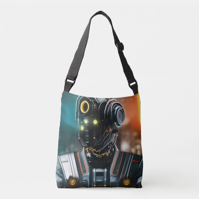 Robot 3 bolso de cuerpo cruzado (Anverso)