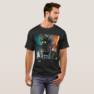 Robot 3 hombres camiseta negra