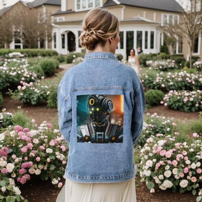 Robot 3 mujeres chaqueta de denim (Reverso Boda)