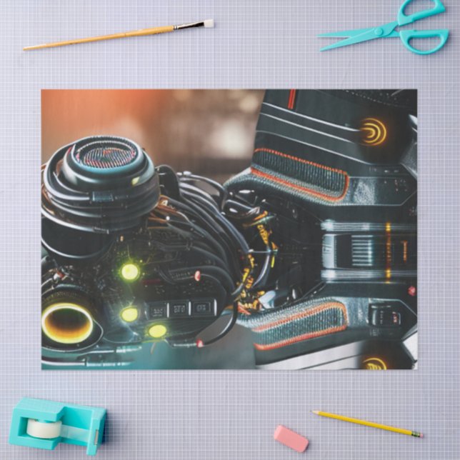 Robot 3 papel tisular (Artesanía)