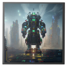 Robot 4 baldosa cerámica grande