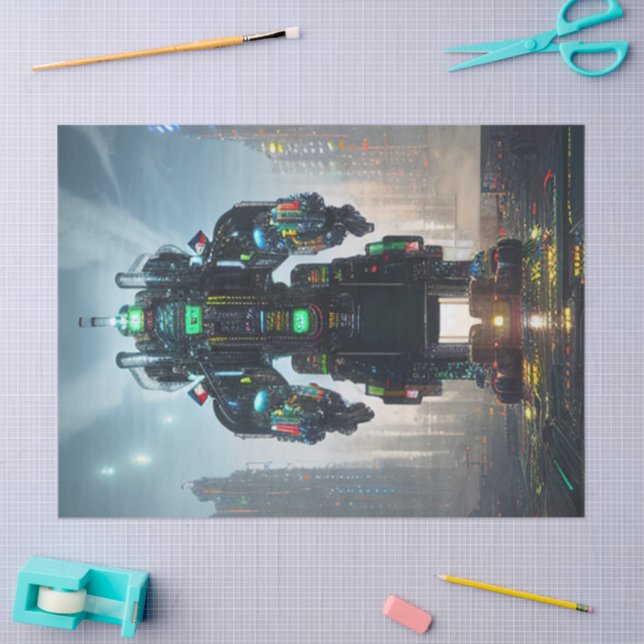 Robot 4 papel tisular (Artesanía)