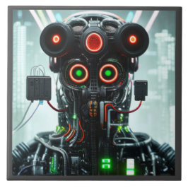 Robot 5 baldosa cerámica grande