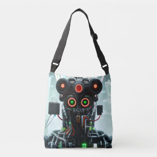 Robot 5 bolso de cuerpo cruzado