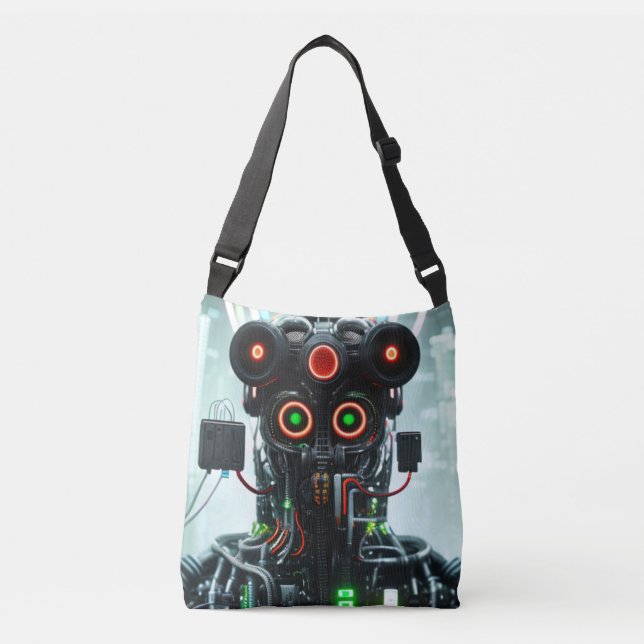Robot 5 bolso de cuerpo cruzado (Anverso)