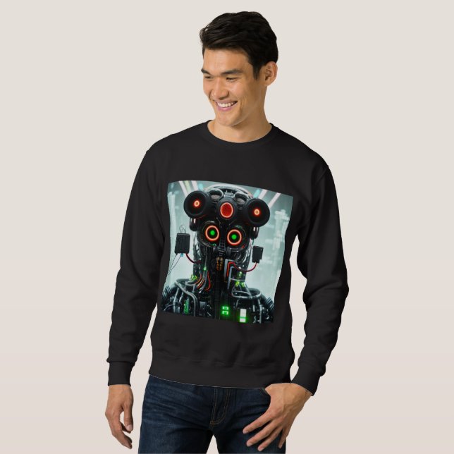 Robot 5 hombres sudadera negra (Anverso completo)