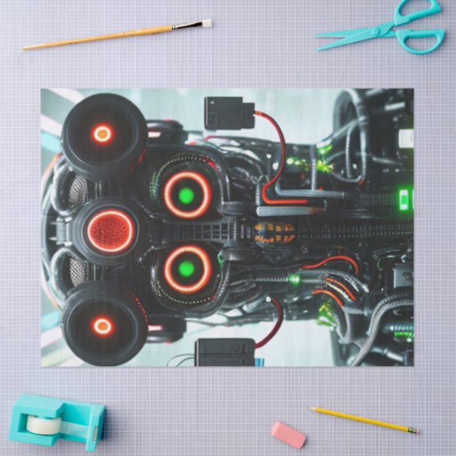 Robot 5 papel tisular (Artesanía)