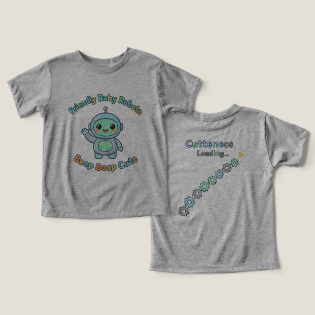 Robot adorable (Diseño Anverso y Reverso)