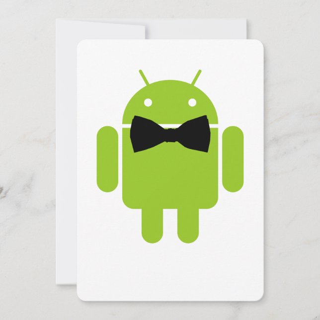 Robot Android Verde Aneumático Formal (Anverso)