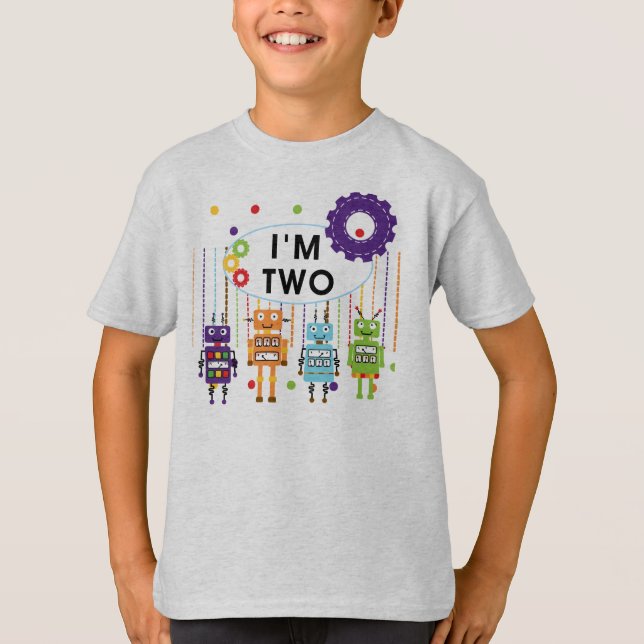 Robot camisetas y regalos de cumpleaños (Anverso)