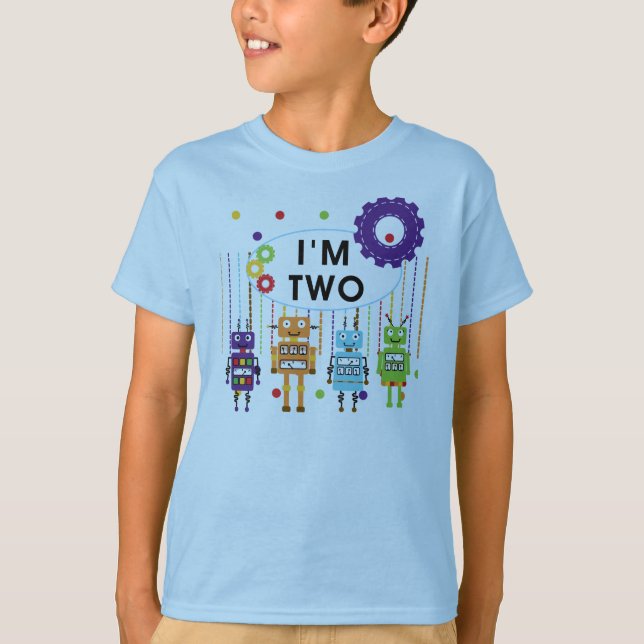 Robot camisetas y regalos de cumpleaños (Anverso)