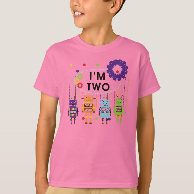 Robot camisetas y regalos de cumpleaños (Anverso)