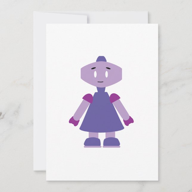 Robot chica personalizado (Anverso)