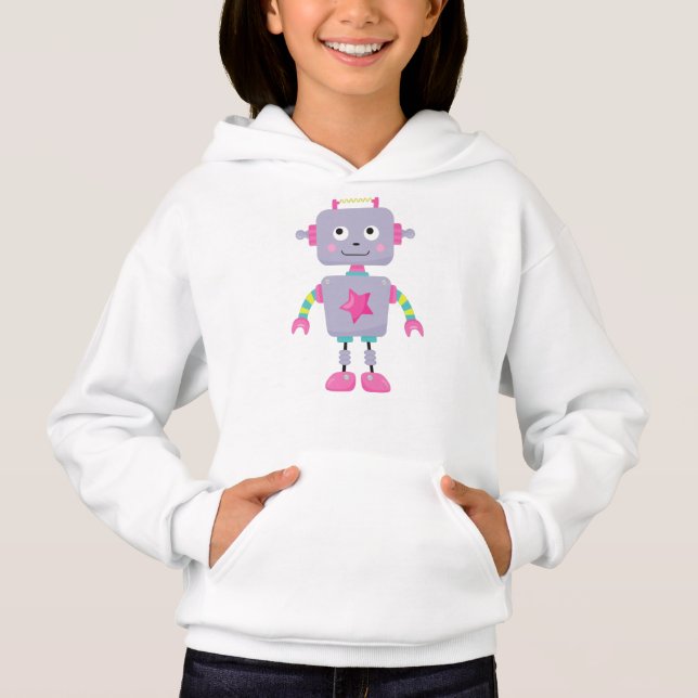 Robot Cute, Robot Funny, Robot Silly, Robot Purple (Anverso)