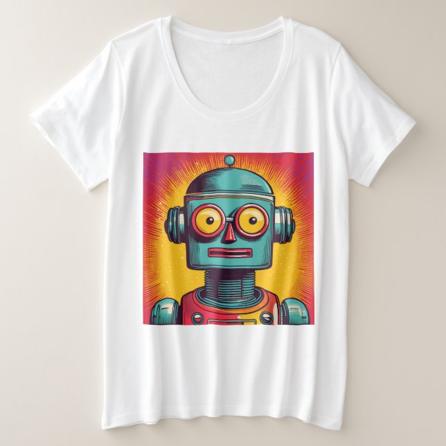 Robot de arte pop (Anverso del diseño)